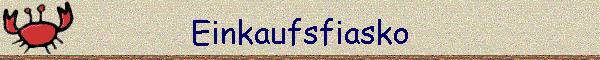 Einkaufsfiasko
